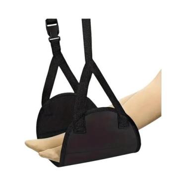 Imagem de Apoio De Pés Ajustável Para Avião, Leve E Portátil, Rede De Dacron Par