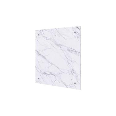 Imagem de Fechamento de Cozinha Modulado Painel Marmorizado Brilhante 80cm Marmorizado Calacata - MGM