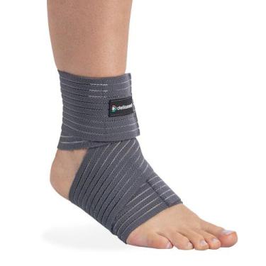 Imagem de Bandagem Elástica de Tornozelo Tam. U Ortho Care Dellamed, Cinza chumb