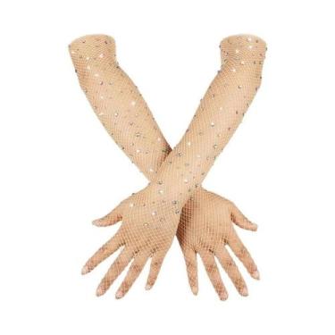 Imagem de Luvas Transparentes De Rede Para Mulheres, Longas E Sexy, Para Perform