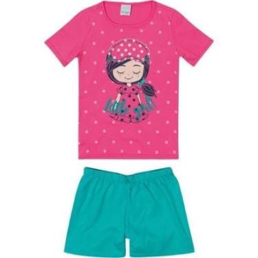 Imagem de Pijama Infantil Manga Curta Menina 4 ao 8 Malwee Ref. 83332-Feminino