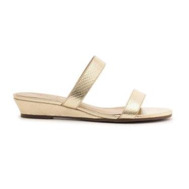 Imagem de Sandália Tira Lisa Dourada Lançamento Anacapri-Feminino