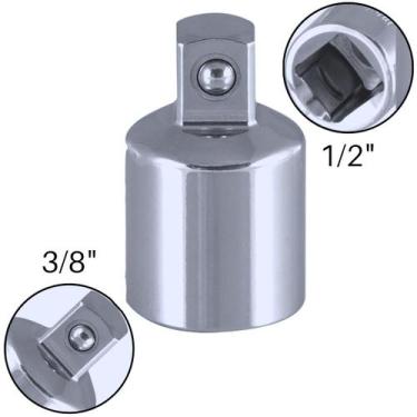 Imagem de Adaptador para Soquete 1/2" Fêmea Para 3/8" Macho Alongador Conversor 