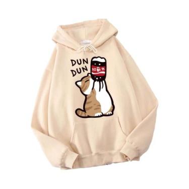 Imagem de Moletom Masculino Casual Harajuku Com Capuz De Gato De Desenho Animado