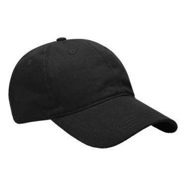 Imagem de Boné Básico Liso Unissex Aba Curva Tecido Confortável - NoBrand, Preto