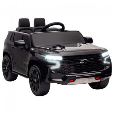Imagem de Carro Elétrico Infantil Aosom Licensed Chevrolet Tahoe, Bateria 12V 7AH, Controle Remoto para Pais, Luzes LED, Música, Suspensão