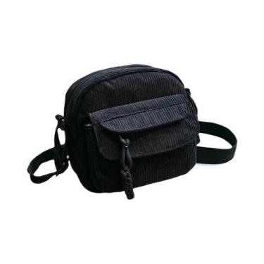 Imagem de Bolsa Crossbody de Veludo - Estilo Coreano Harajuku para Mulheres e Ad