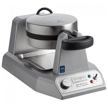 Imagem de Waring WMB400X Máquina de Waffles Belga Mini 120V 1200W 100 Waffles/Hora