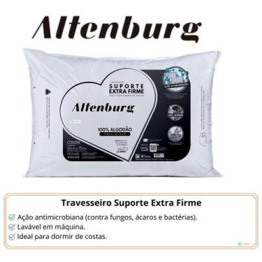 Imagem de Travesseiro Altenburg Suporte Extra Firme - Antimicrobiano - Indicado 