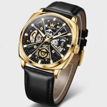Imagem de Relógio Automático Olevs Profissional Mecanismo Mecanico