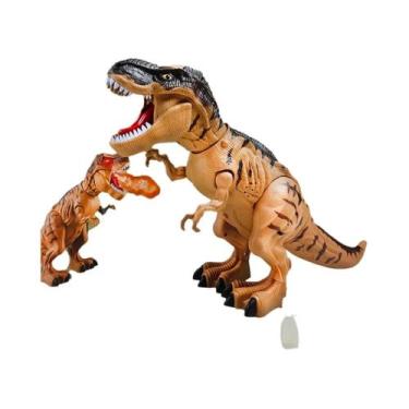 Imagem de Grande Robô Dinossauro Andante Para Crianças Com Luz, Som, Spray E Fun