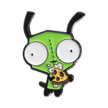 Imagem de Broches De Esmalte Personalizados Invader ZIM Dib Pig, Pins De Lapela 
