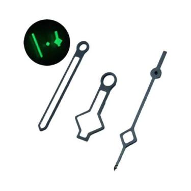 Imagem de Relógio Com Ponteiros Luminosos Em Ouro, Prata, Preto E Ouro Rosa, Com