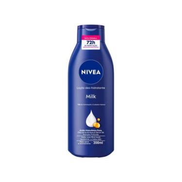 Imagem de Loção DeoHidratante Corporal Milk para Pele Seca 200ml Nivea, sem Frag