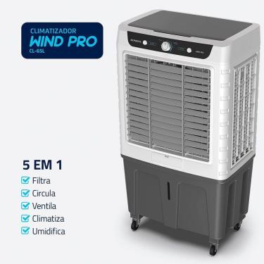 Imagem de Climatizador Wind Pro Mondial Branco/cinza 260W CL-65L 110V