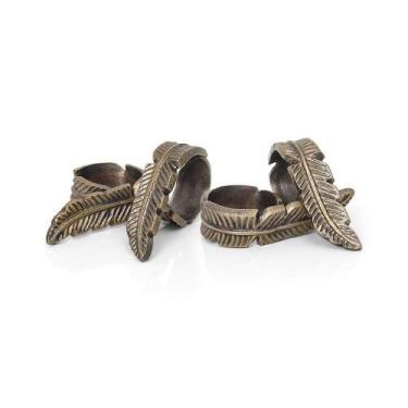 Imagem de Kit 6 Argolas De Guardanapo Complement Folha Vintage Copa Cia - COPA &