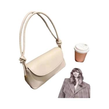 Imagem de Bolsa Feminina Crossbody de Ombro - Couro PU, Pequena e Quadrada - Cor