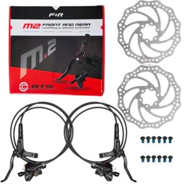 Imagem de Par De Freio Hidráulico Para Bicicleta GTS M2 Tipo Shimano Completo Co