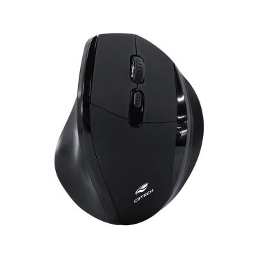 Imagem de Mouse sem Fio M-W120BK Ergonômico com 6 Botões e DPI Ajustável 800-1200-1600 Preto C3tech