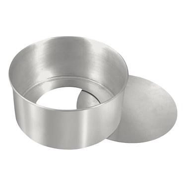 Imagem de Forma para Bolo e Torta Fundo Móvel Alumínio 12CM Alta Bolos e Tortas Tpc com Fundo Rem...