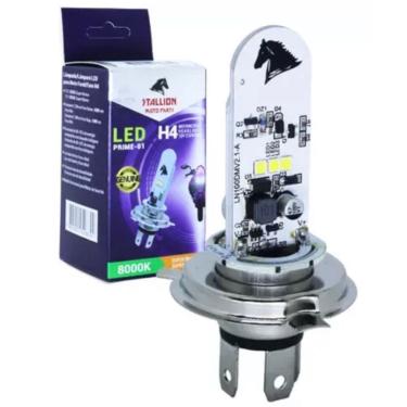 Imagem de Lâmpada de Farol para Moto H4 Super Led Efeito Xenon 8000K Compatível com Titan Fan CG Bros NX CBX CB 300 XRE Fazer