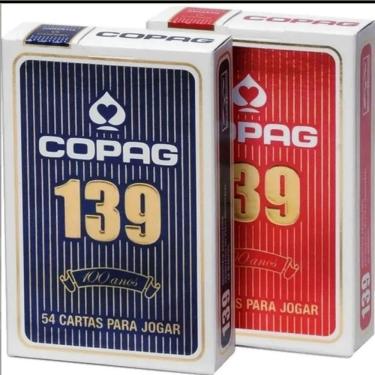 Imagem de Kit 2 Baralhos Copag 139 para Jogos de Mesa com 54 Cartas Cada Ideal Família e Amigos OEM