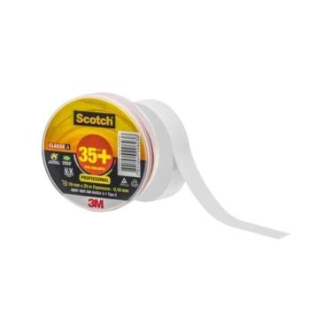 Imagem de Fita Isolante 19x20m Scotch 35+ Branca 3m