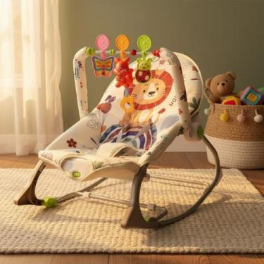 Imagem de Cadeirinha de Balanço Descanso do Bebê com Mobile Interativo Som - Bri