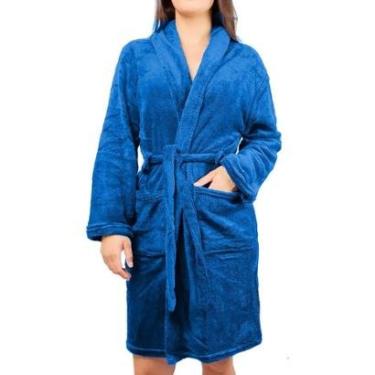 Imagem de Roupão Kimono Felpudo Unisex Microfibra Macio Pós Banho-Feminino