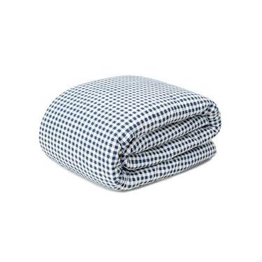 Imagem de Duvet Mini Vichy Azul Marinho 200 Fios King Azul