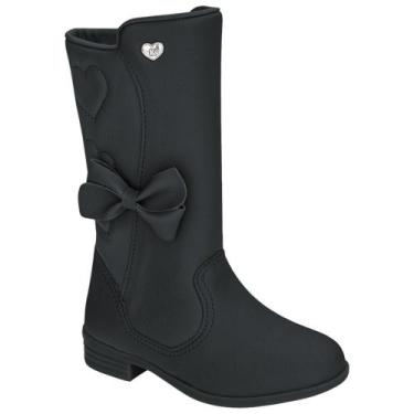 Imagem de Bota Montaria Infantil Kidy 036-0052 Menina - Preta, Preto, 22