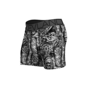 Imagem de Cueca Boxer Kevland Tatuagens, P, Preto