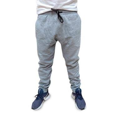 Imagem de Calça Esportiva de Moletom Masculina Kanxa, Cinza, Extra Grande