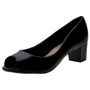 Imagem de Sapato feminino peep toe beira rio 4777.400, 39, Preto