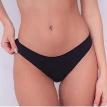 Imagem de Calcinha Fio Dental Costas Dupla Provence Ajuste Perfeito, Preto, G