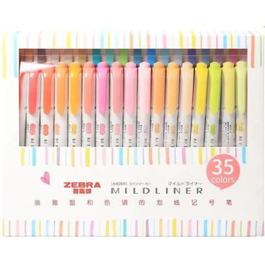 Imagem de Marca Texto Caneta Ponta Dupla Mildliner Zebra 35 Cores