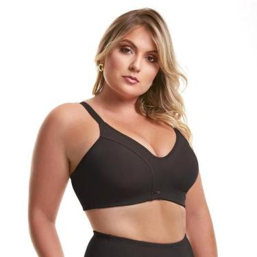 Imagem de Sutiã Sustentação Vi Lingerie 310577 Sem Bojo, 46, Preto
