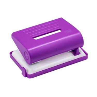 Imagem de Furador plástico para papéis 2 furos Brw, roxo