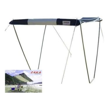 Imagem de Tenda Gazebo Riviera Praia Camping Jardim 2,3m x 2,3m Azul - Zaka