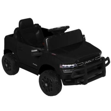Imagem de Carro Elétrico Infantil Dodge Ram 24V Bel Preto com Controle Remoto pa