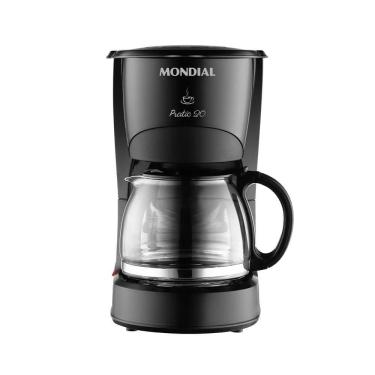 Imagem de Cafeteira Elétrica Mondial Pratic CN-01 Preta 20 Xícaras - 127V