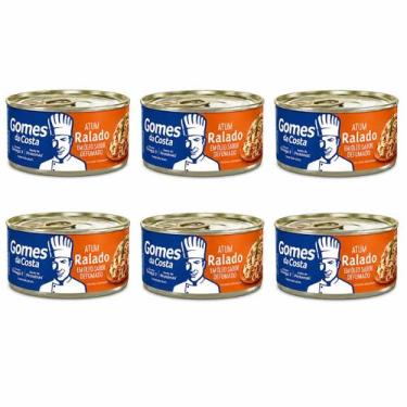 Imagem de Kit 06 Atum Ralado em Óleo Sabor Defumado Gomes da Costa 170g cada