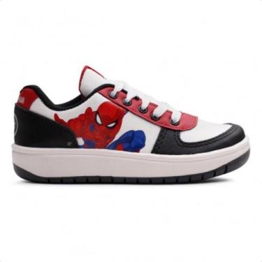 Imagem de Tênis Infantil Disney Marvel Homem Aranha-Masculino, Branco, 28, Mascu