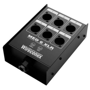 Imagem de Painel Para Multicabos Sem Conectores 6 Vias Xlr Wireconex