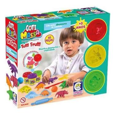Imagem de Massinha Modelar Atóxica Coti Tutti Frutti C/Molde Animais - Cotiplas