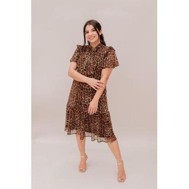 Imagem de Vestido godê tule onça - Nysyane, M