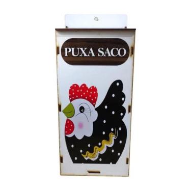 Imagem de Puxa Saco mdf Modelo Galinha de Pendurar - Adesivado - Decore Casa