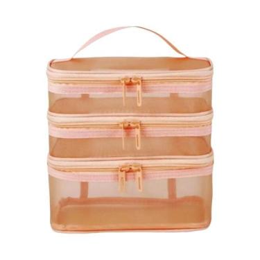Imagem de Bolsa De Viagem Transparente De Grande Capacidade Com Malha, Organizad