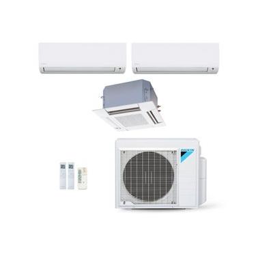 Imagem de Ar-Condicionado Multi Split Inverter Daikin 34.000 (1x Evap HW 9.000 + 1x Evap HW 18.000 + 1x Evap Cassete 4 Vias 20.000) Quente/Frio 220V