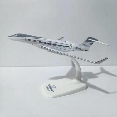 Imagem de Modelo de Avião JASON TUTU Gulfstream G650 em Escala 1/200, Presente p